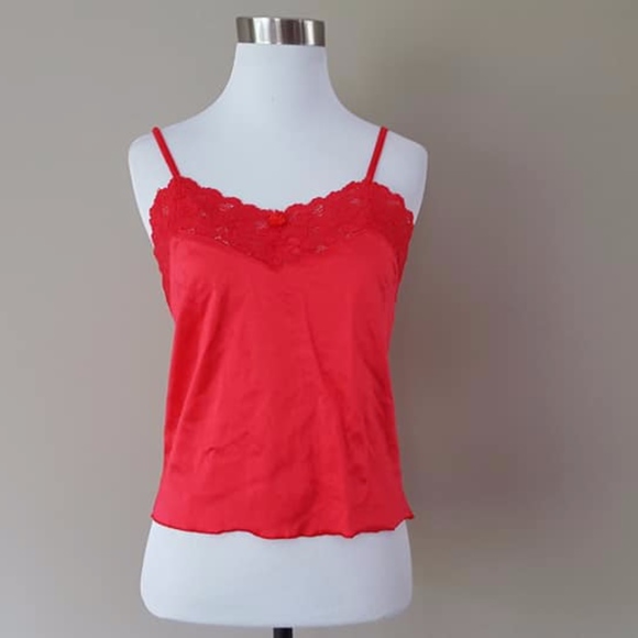 Camisole Red Eva Cervantes Large Adjustable Straps - Picture 1 of 8